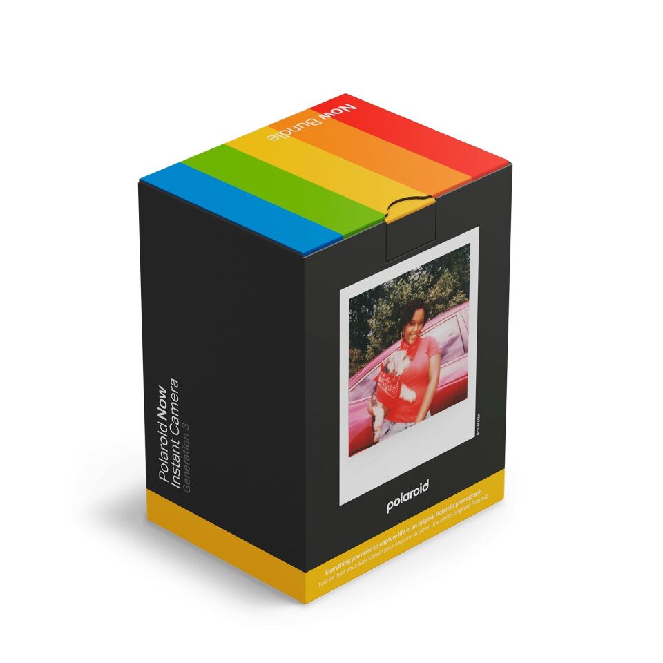 Polaroid Now Gen 3 Black + Color Film Bundle (8 film)