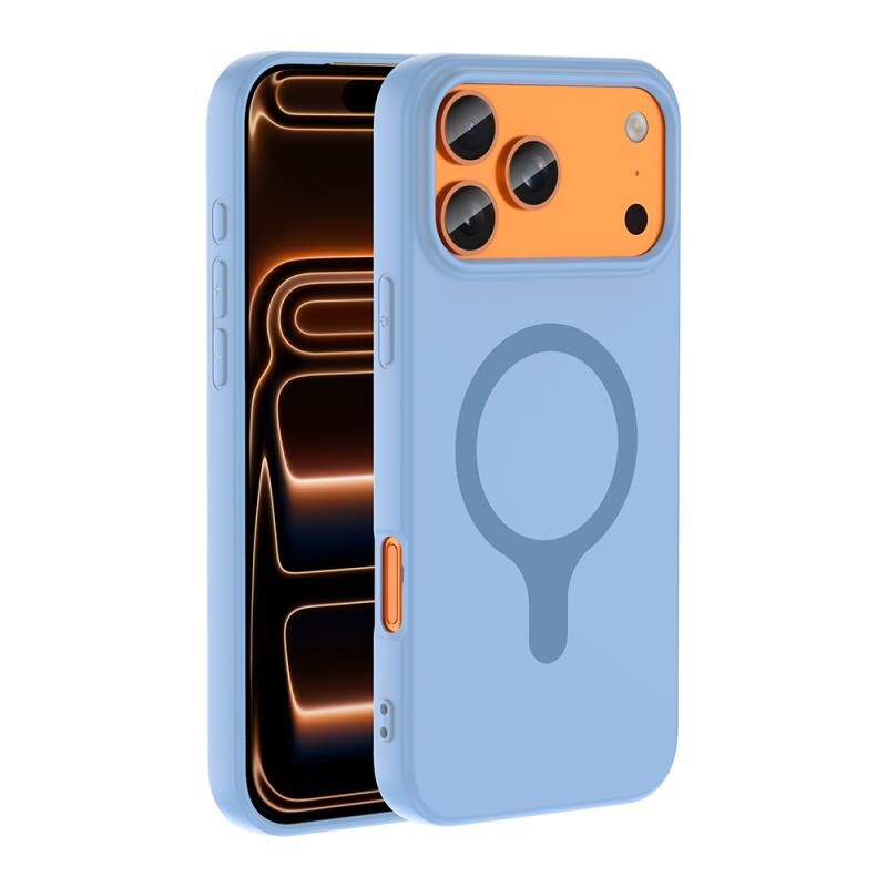 Zore iPhone 17 Pro Max 18 Pro Max Uyumlu  Kılıf MagSafe Şarj Özellikli Zore Aris Silikon Kılıf