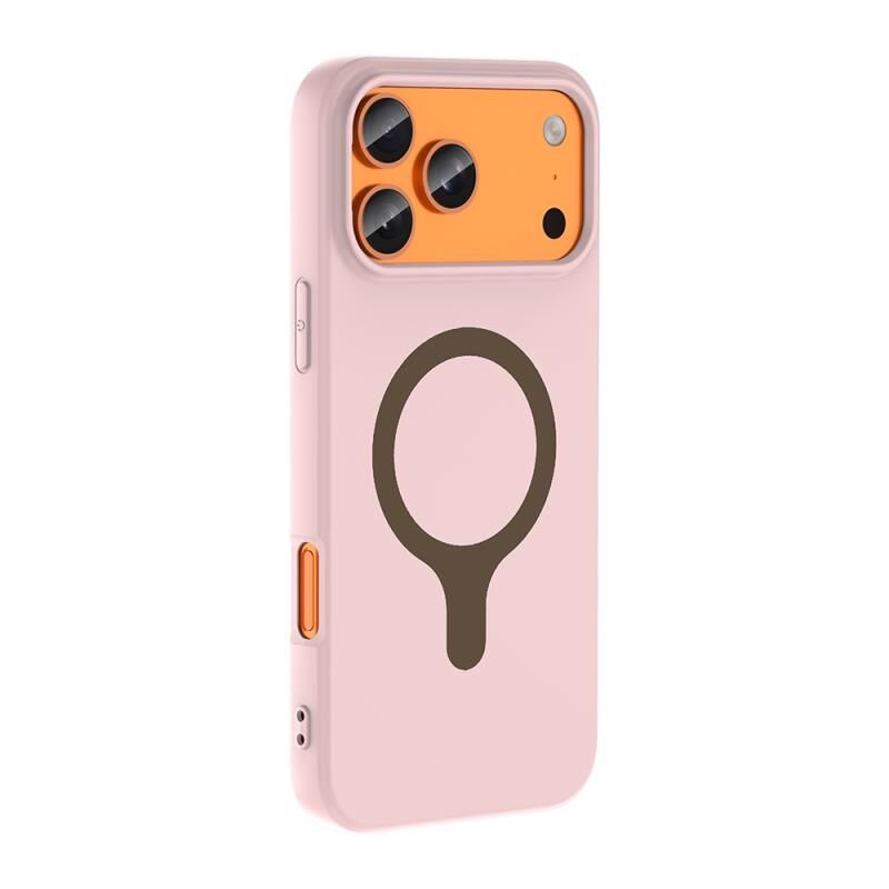 Zore iPhone 17 Pro Max 18 Pro Max Uyumlu  Kılıf MagSafe Şarj Özellikli Zore Aris Silikon Kılıf