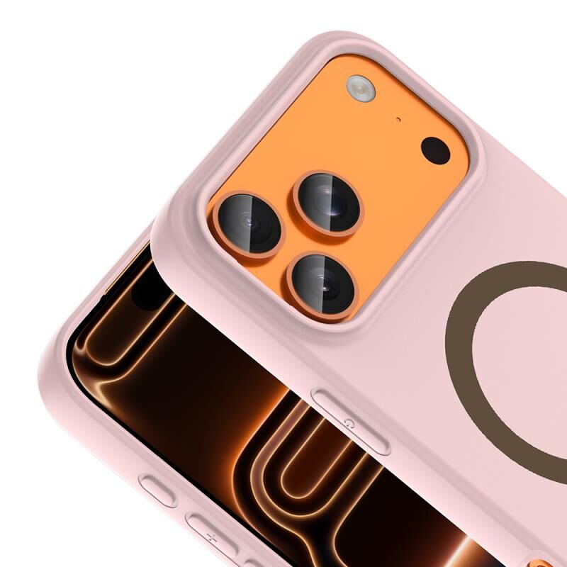 Zore iPhone 17 Pro Max 18 Pro Max Uyumlu  Kılıf MagSafe Şarj Özellikli Zore Aris Silikon Kılıf