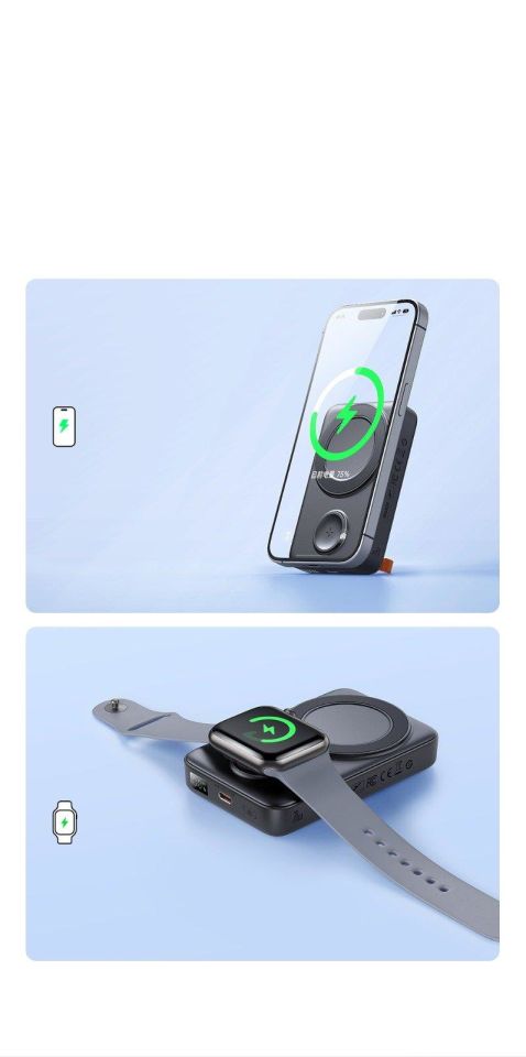 Mcdodo MC-1461 Iphone + Apple Watch 2'Si 1 Arada 10000 Mah 20W Manyetik Powerbank