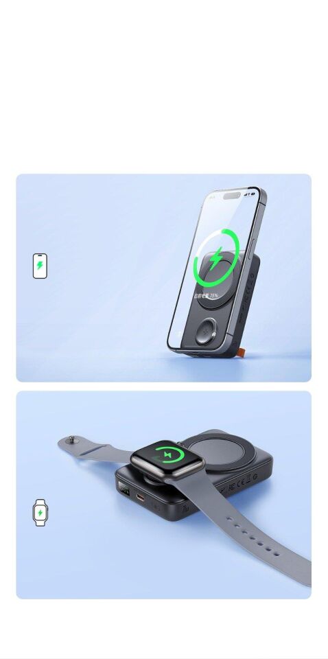 Mcdodo MC-1461 Iphone + Apple Watch 2'Si 1 Arada 10000 Mah 20W Manyetik Powerbank