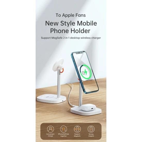 Mcdodo CH-7340 2in1 15w Manyetik Tutuculu Şarj Standı