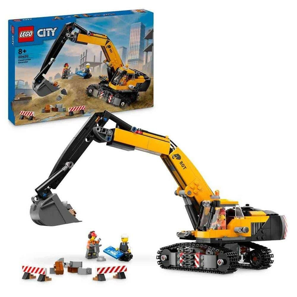 Lego City Sarı İnşaat Ekskavatörü 60420