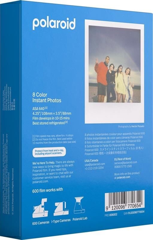 Polaroid Color Film for 600 8 Sheets