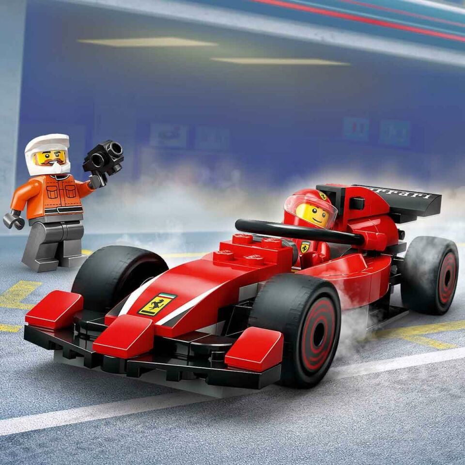Lego City Ferrari Arabalı F1 Pit Stop ve Pit Ekibi 60443