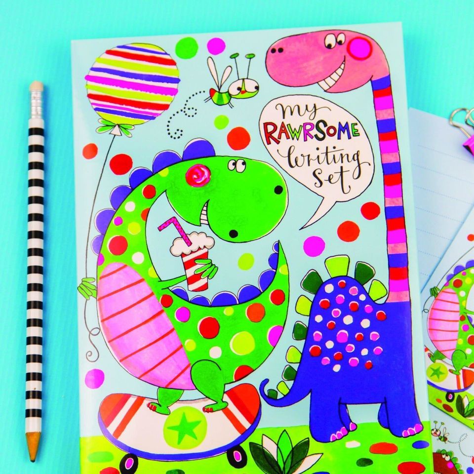 Rachel Ellen Mektup Seti / Rawr-some Set Dinosaurs