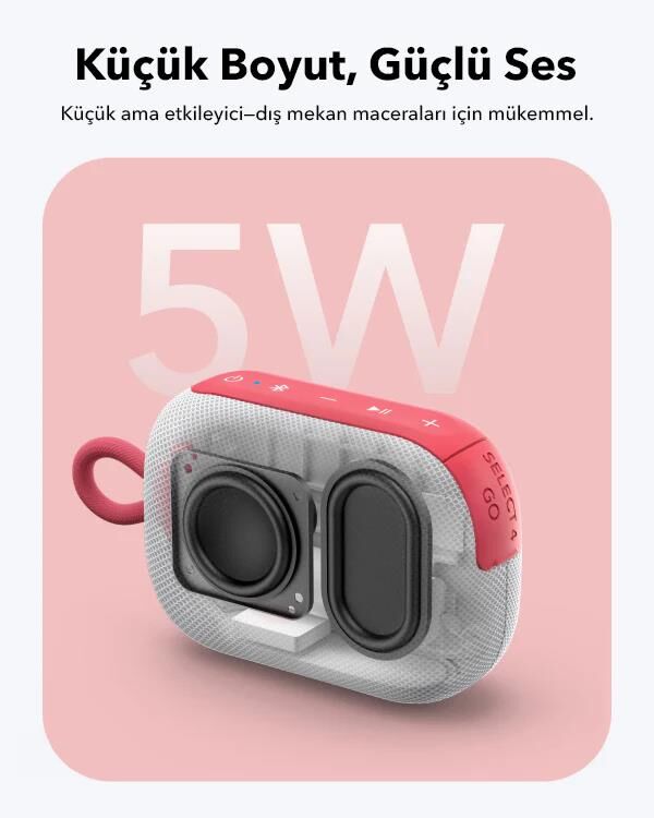 Anker Soundcore Select 4 Go Kablosuz Bluetooth Hoparlör Kırmızı