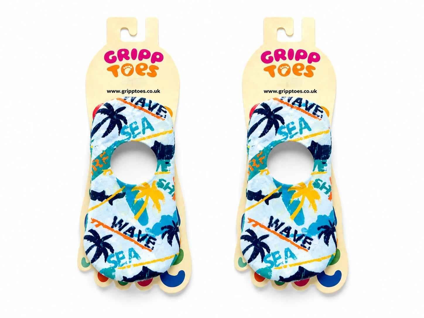 GrippToes Kaymaz Damla Tabanlı Deniz&Havuz Çorabı  A1 Çok Renkli - 33-35