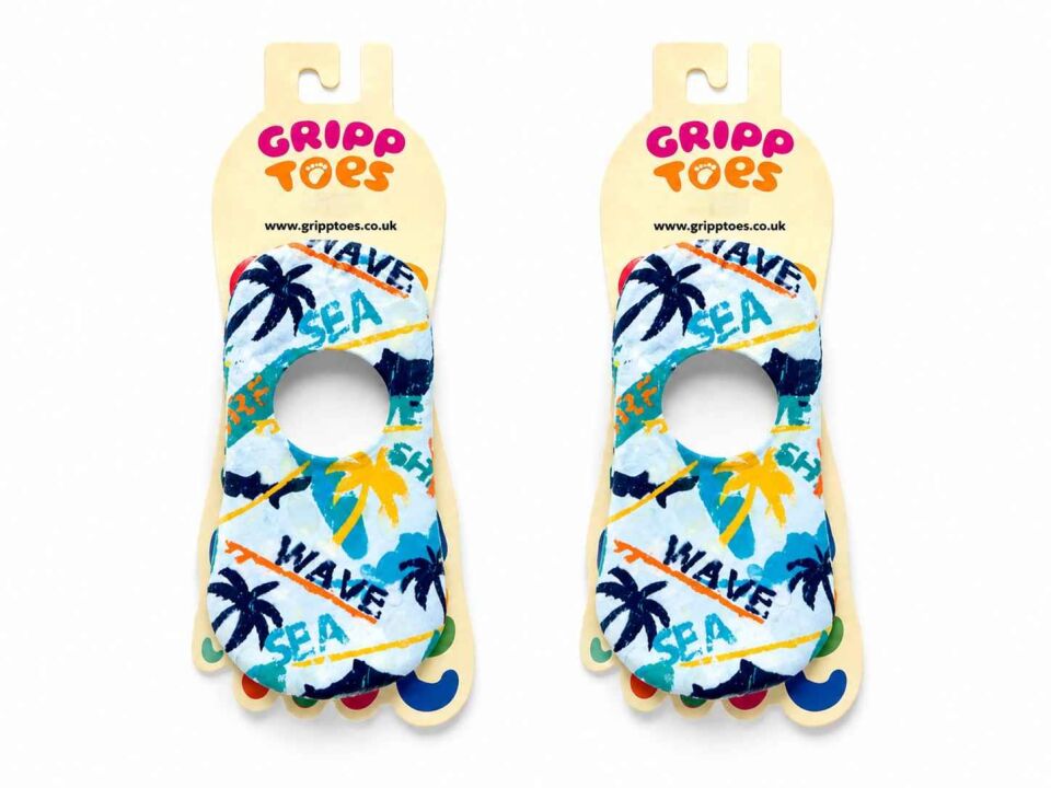 GrippToes Kaymaz Damla Tabanlı Deniz&Havuz Çorabı  A1 Çok Renkli - 33-35