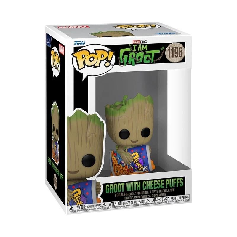 Funko POP Figür Marvel I Am Groot: Groot w/Cheese Puffs