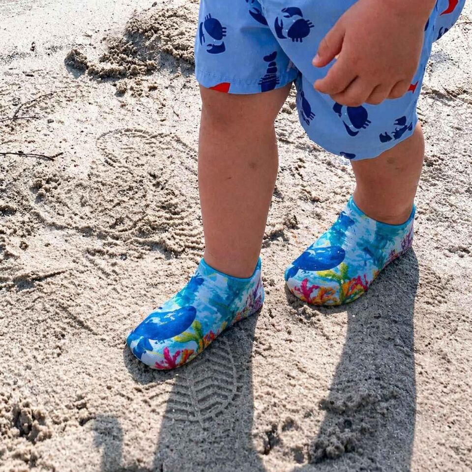 GrippToes Kaymaz Damla Tabanlı Deniz&Havuz Çorabı B1 Çok Renkli - 24-26