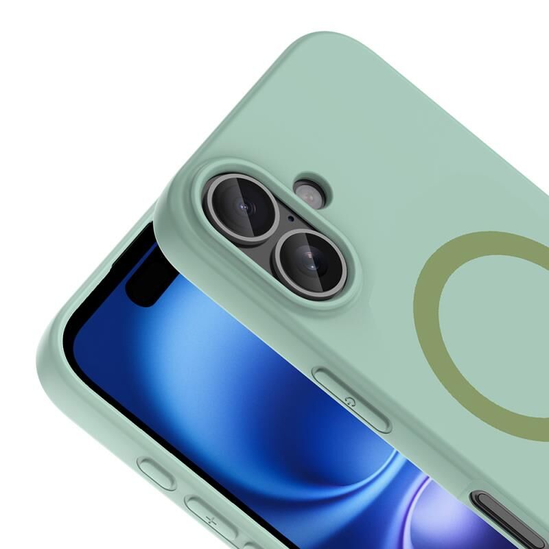 Zore  iPhone 17  MagSafe Şarj Özellikli  Aris Silikon Kılıf Turkuaz