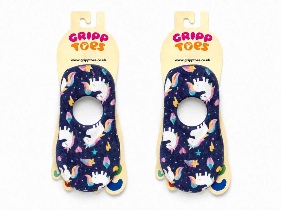 GrippToes Kaymaz Damla Tabanlı Deniz&Havuz Çorabı  C1 Çok Renkli - 33-35