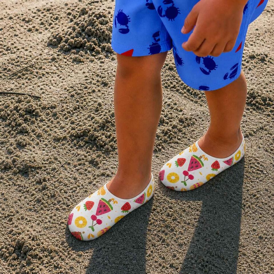 GrippToes Kaymaz Damla Tabanlı Deniz&Havuz Çorabı  C2 Çok Renkli - 30-32