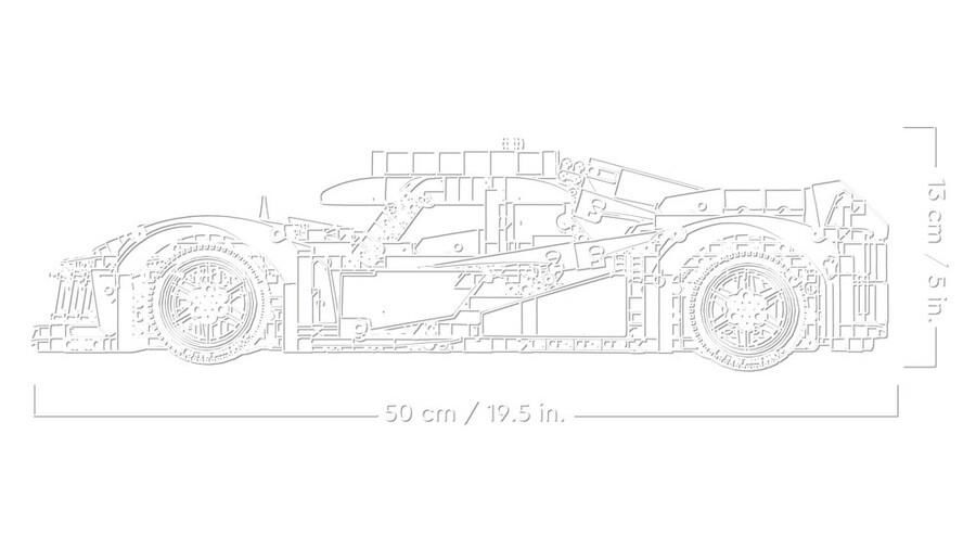 LEGO Technic PEUGEOT 9X8 24H Le Mans Hybrid Hypercar 42156