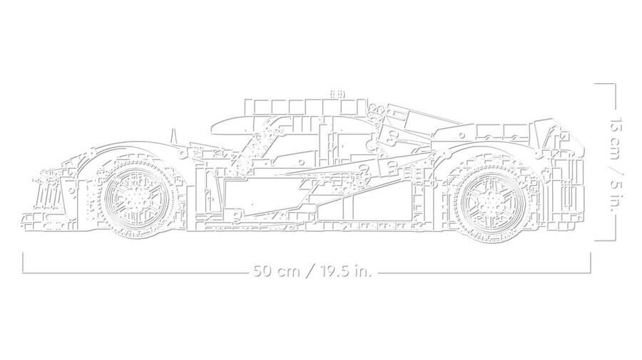 LEGO Technic PEUGEOT 9X8 24H Le Mans Hybrid Hypercar 42156