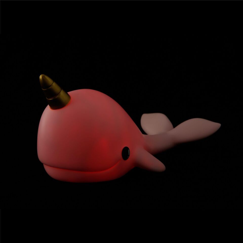 Dhink Narwhal Gece Lambası Mavi