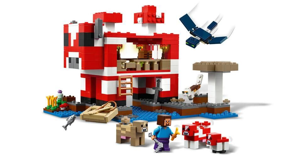 Lego 21270  Minecraft Mooshroom Evi