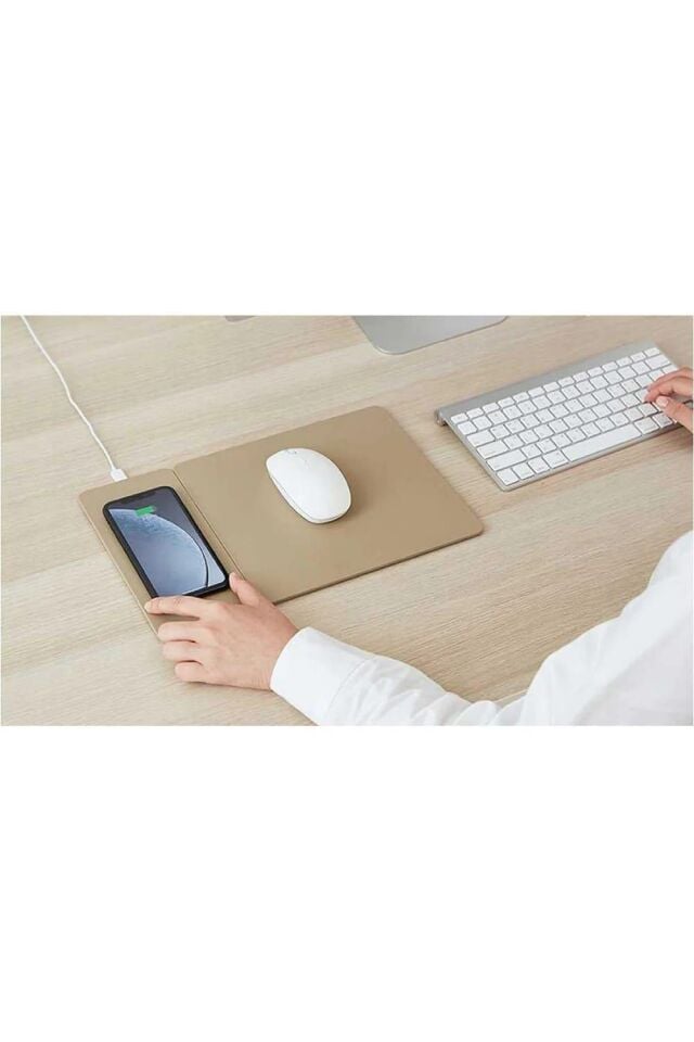 POUT Hands 3 Split 2in1 Wireless Şarjlı Mouse Pad Latte Cream