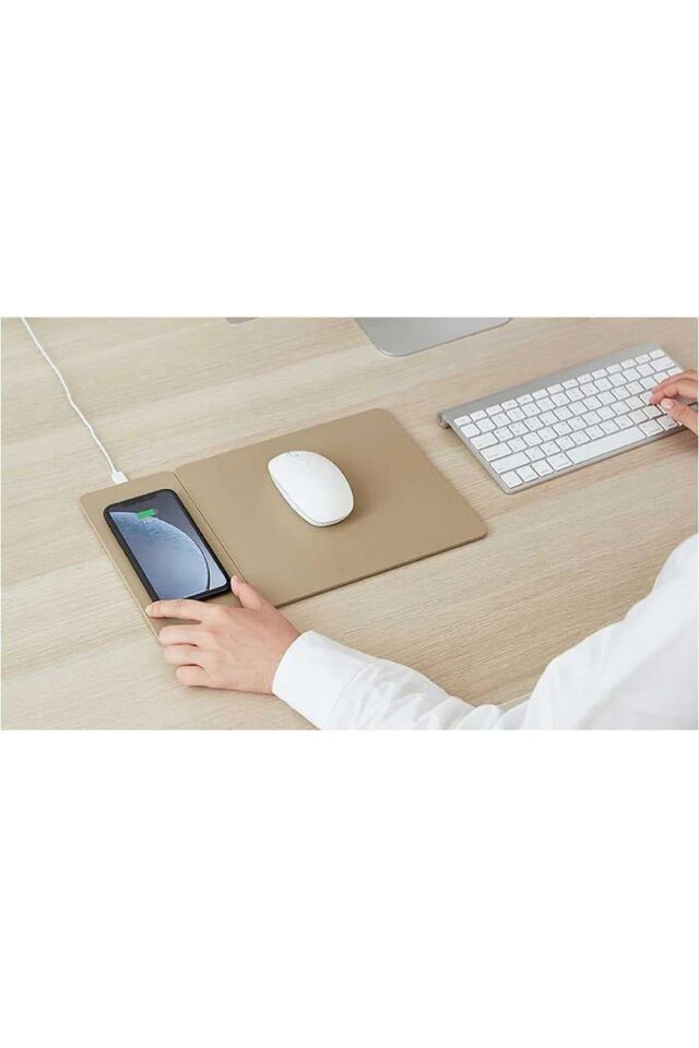 POUT Hands 3 Split 2in1 Wireless Şarjlı Mouse Pad Latte Cream