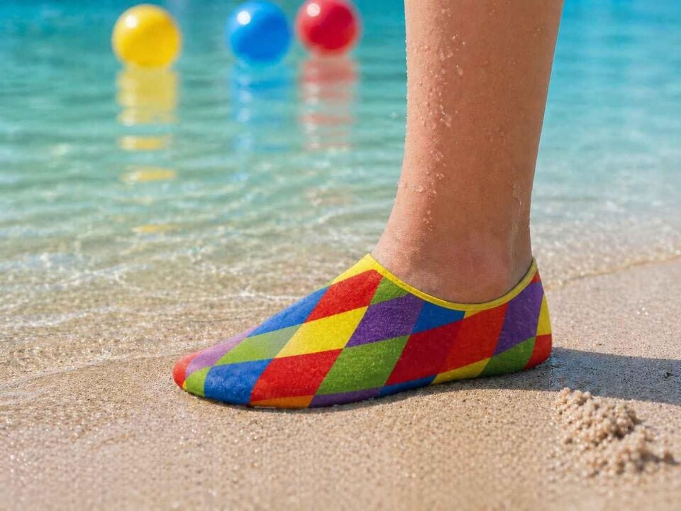 GrippToes Kaymaz Damla Tabanlı Deniz&Havuz Çorabı F1