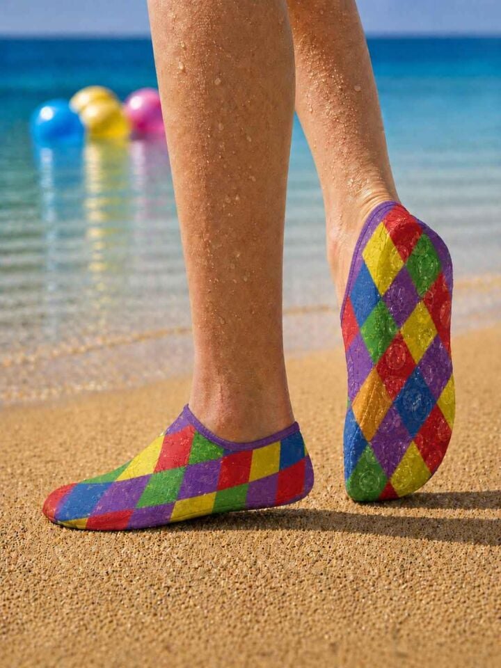 GrippToes Kaymaz Damla Tabanlı Deniz&Havuz Çorabı F1