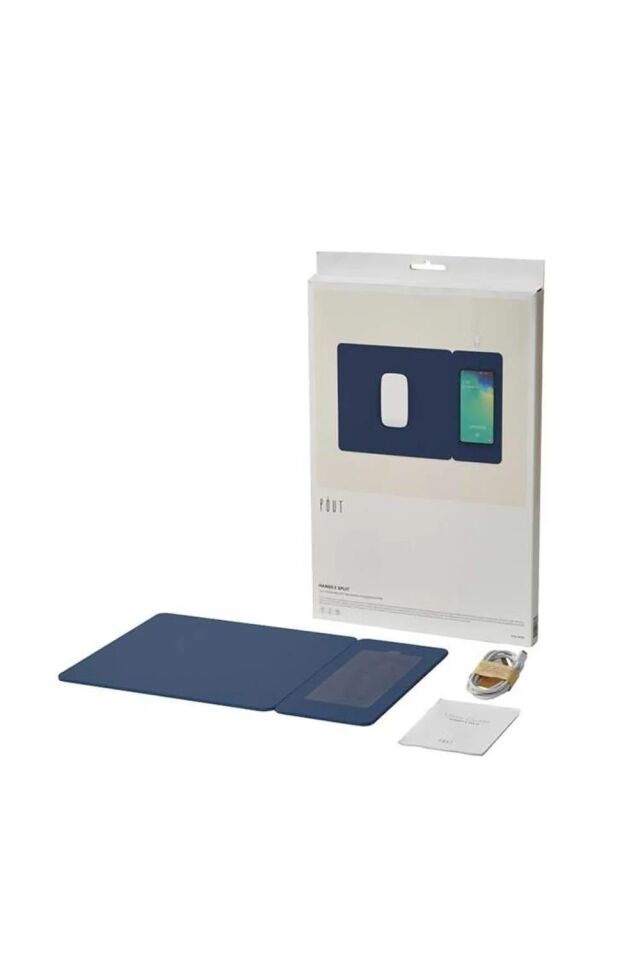 POUT Hands 3 Split 2in1 Wireless Şarjlı Mouse Pad Midnight Blue