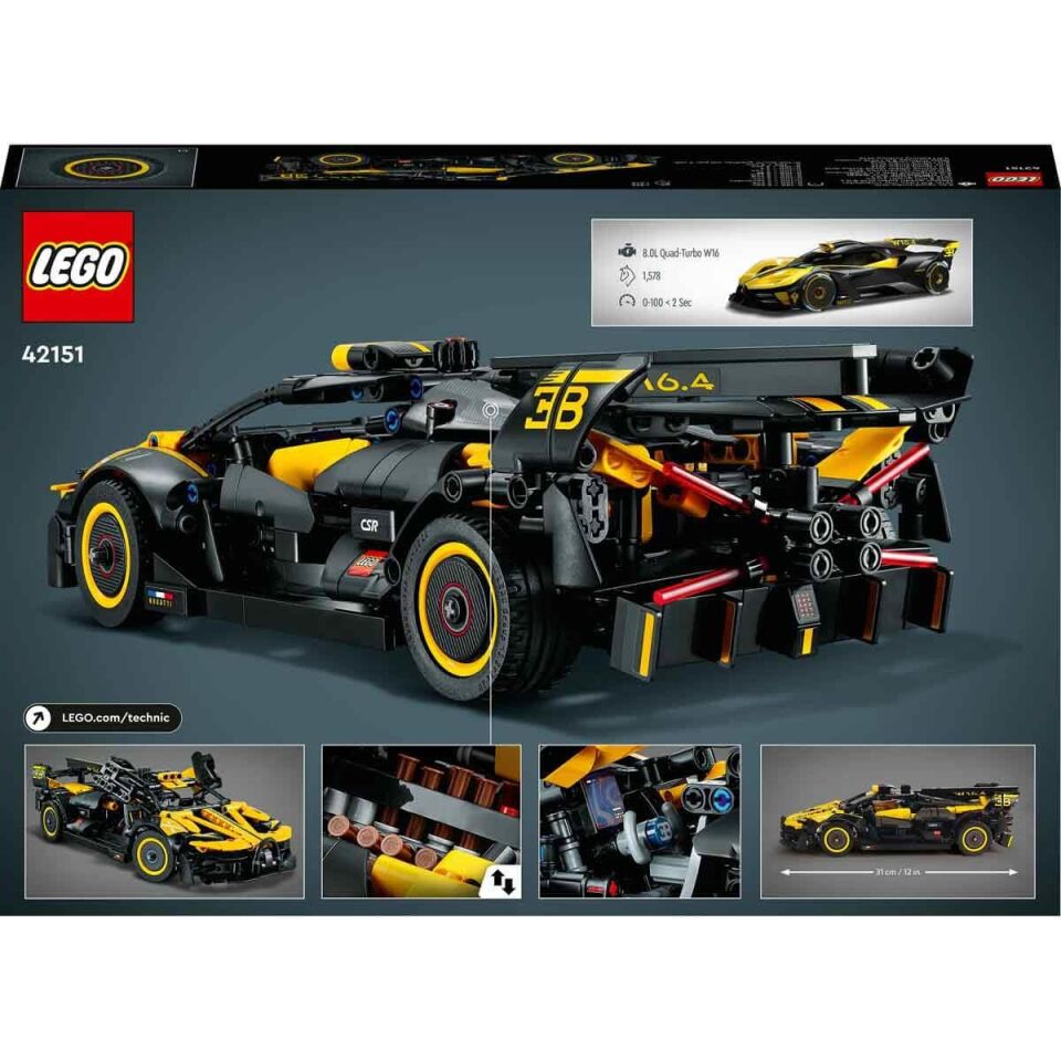 LEGO Technic Bugatti Bolide 42151 - 905 Parça