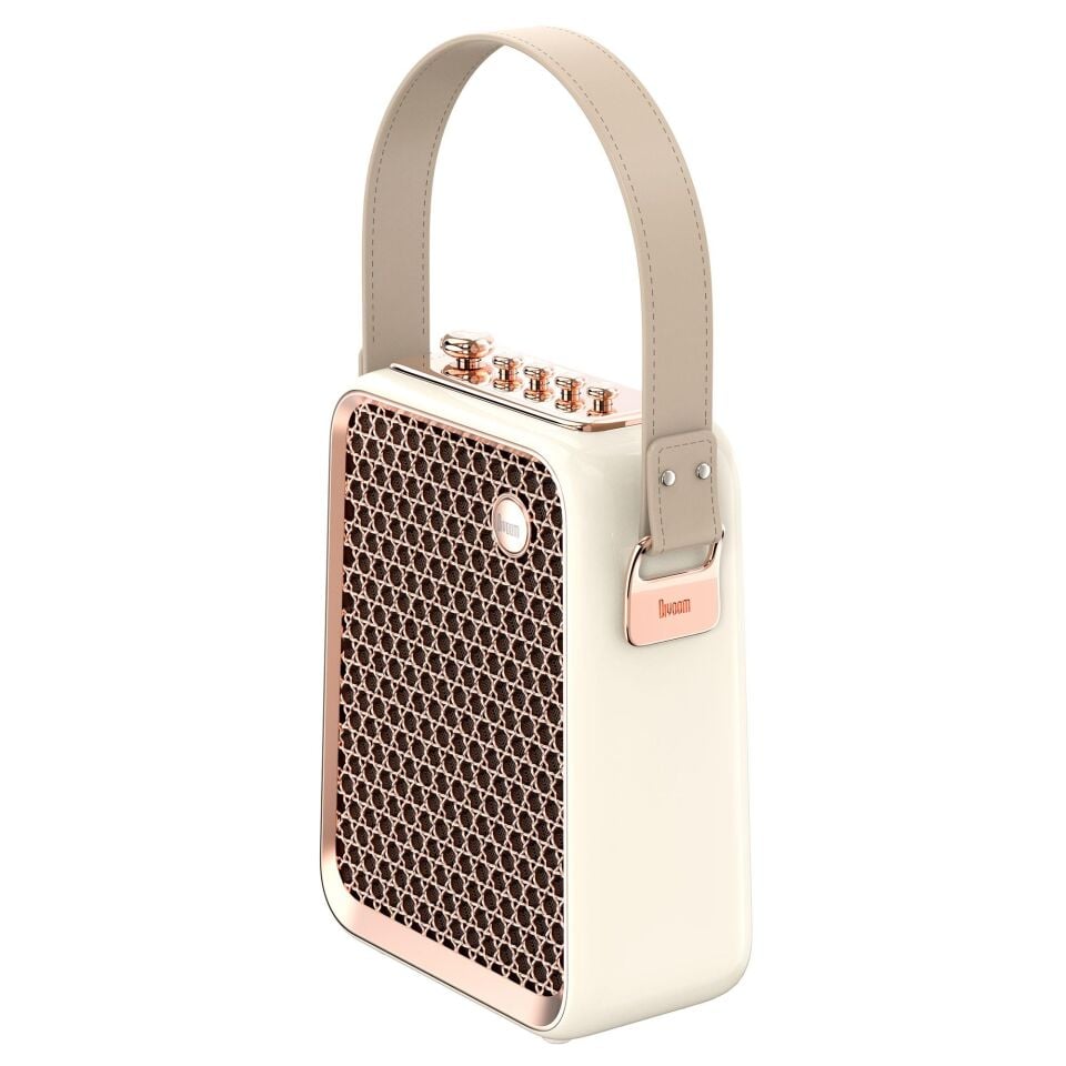 Divoom SongBird-HQ Beyaz Çift Mikrofonlu Bluetooth Hoparlör Siyah