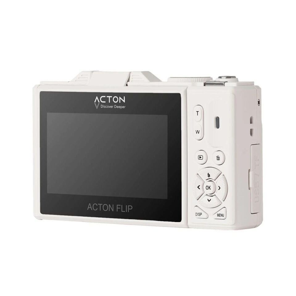 Acton Flip Dijital Kompakt Fotoğraf Makinesi Retro Kamera Siyah