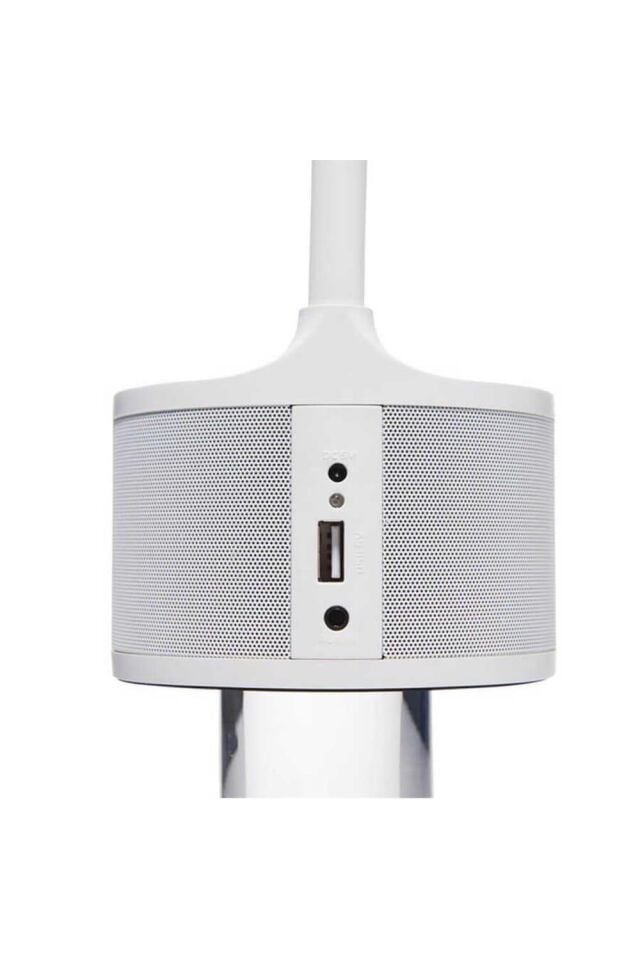 POUT Eyes 1 Led Lambalı Bluetooth Hoparlör Beyaz